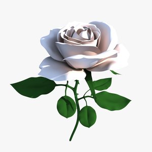 3d rose flower model