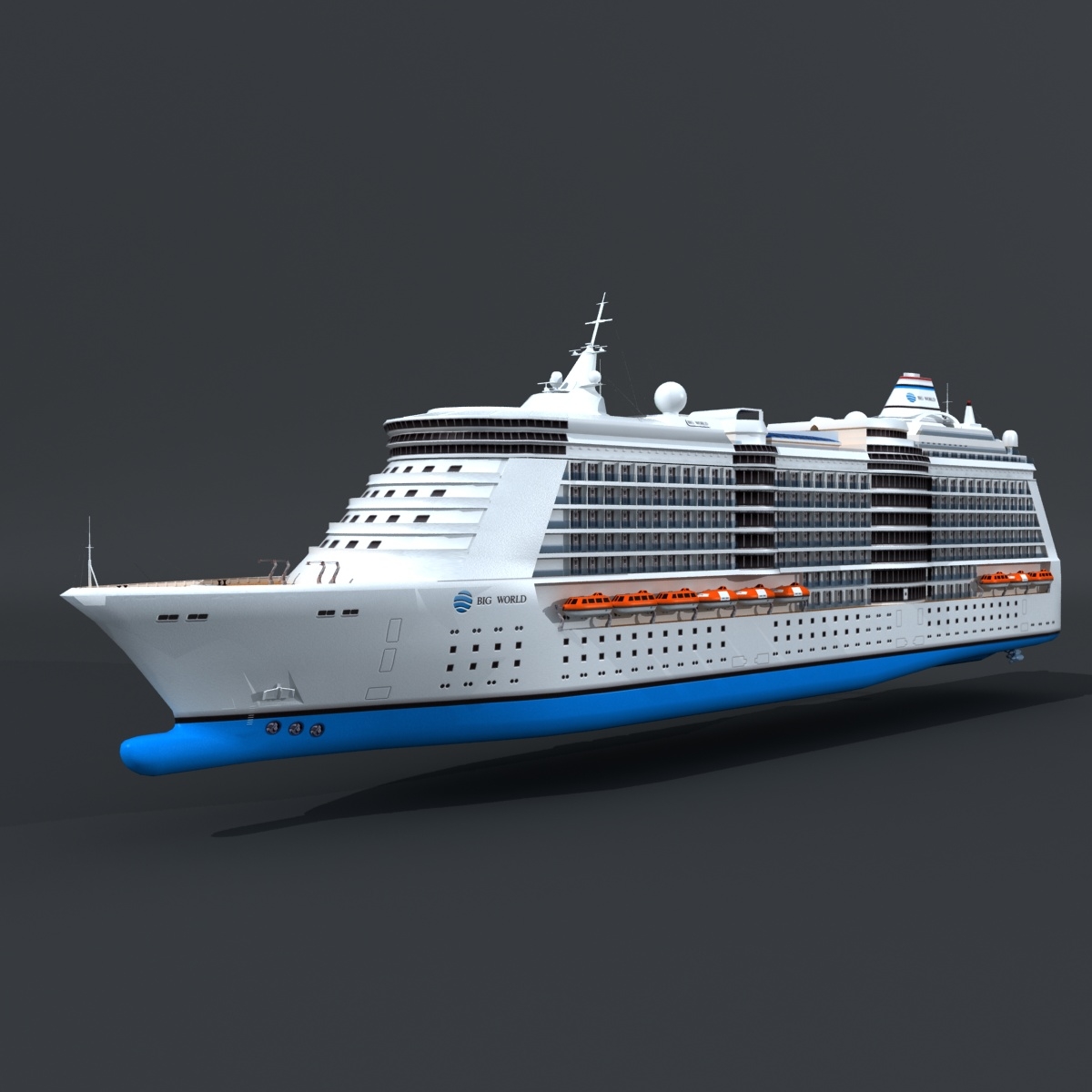 cruise ship 3d model