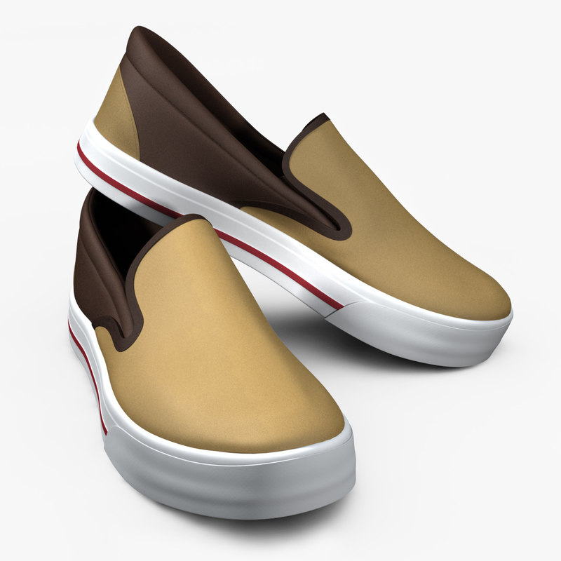 vans slipon shoe 3d model