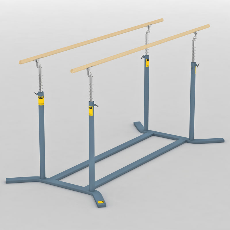 gymnastics parallel bars 3d max