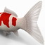3d model koi fish