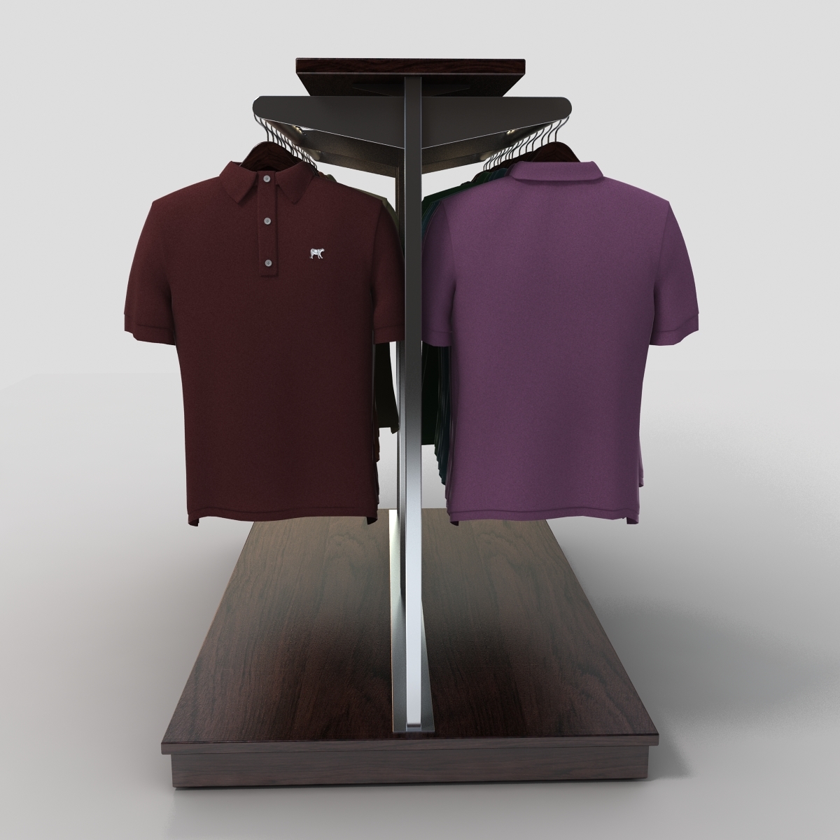 max polo shirt rack