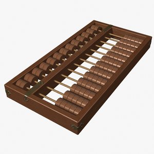 abacus chinese 3d model