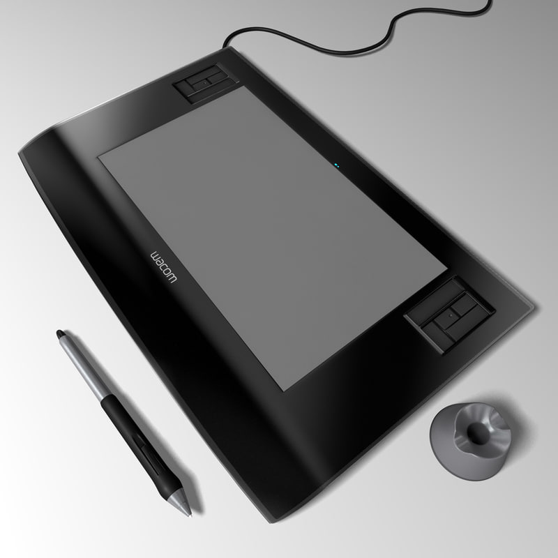 tablet pen 3d c4d