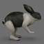 rabbit polygons 3d model
