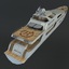 motor boat sea king 3d model