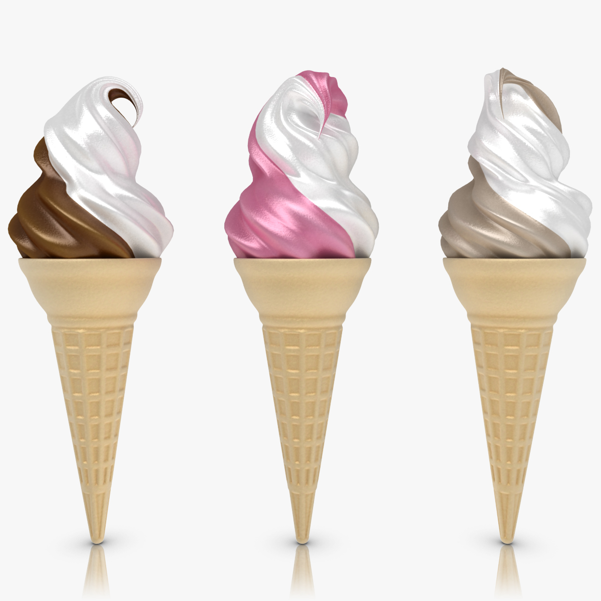 3ds Max Ice Cream Cone 3574