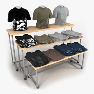 3d model t-shirt table shirts