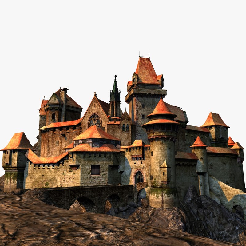 3d model medieval fortress