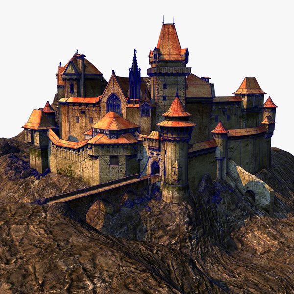 3d model medieval fortress