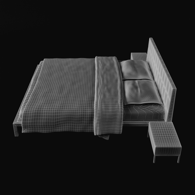 bed furniture 3d model