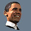 3ds max president obama smiling