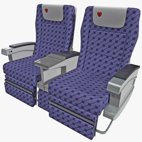 3d aircraft passenger seats model