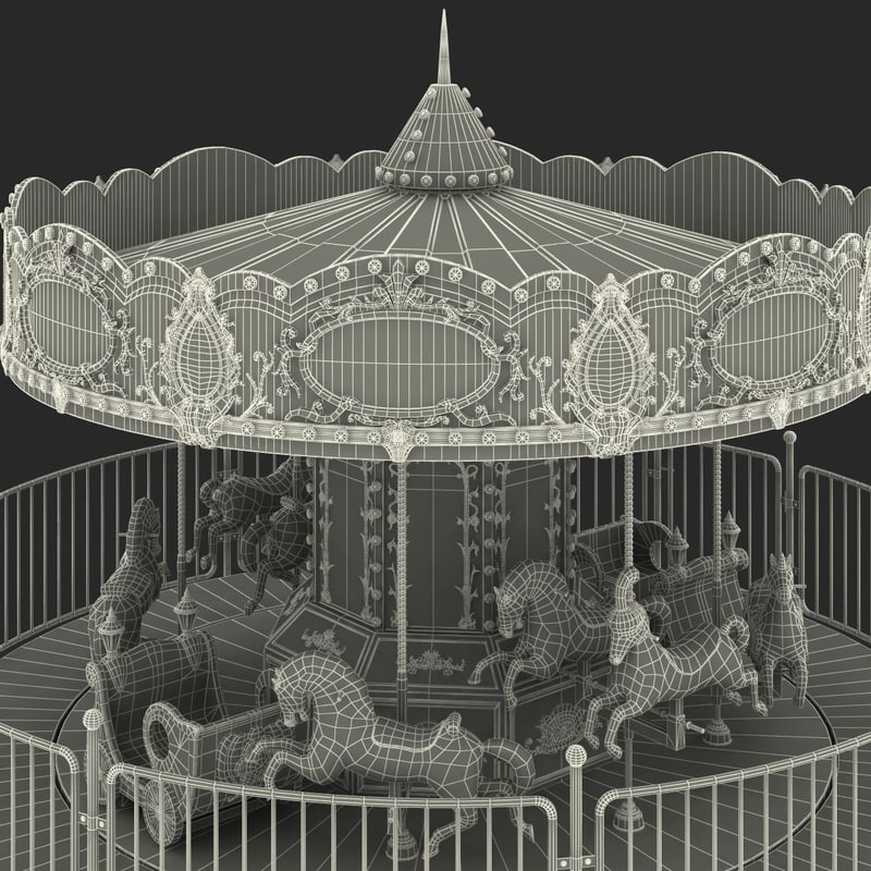carousel 3d model