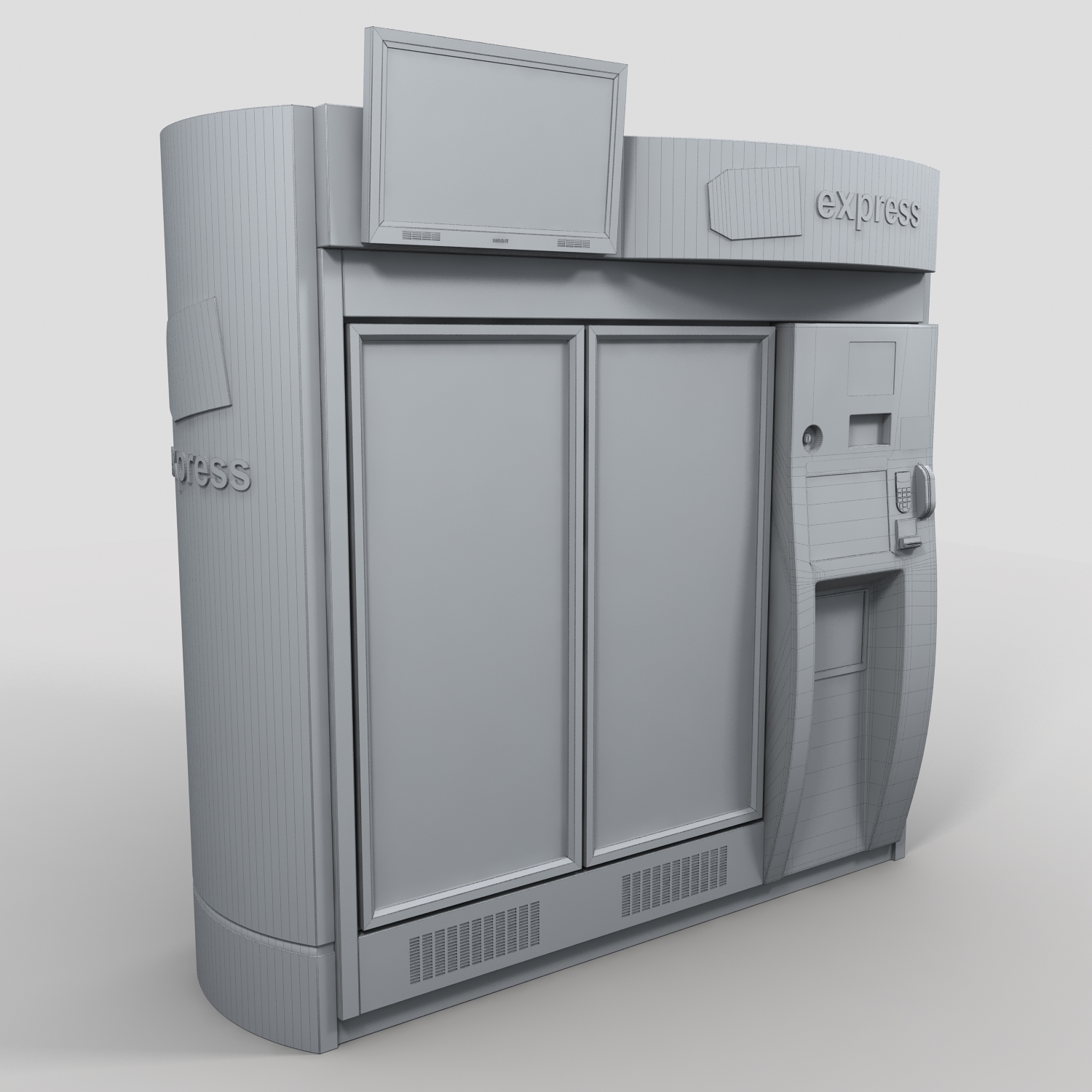 3dsmax electronics vending machine