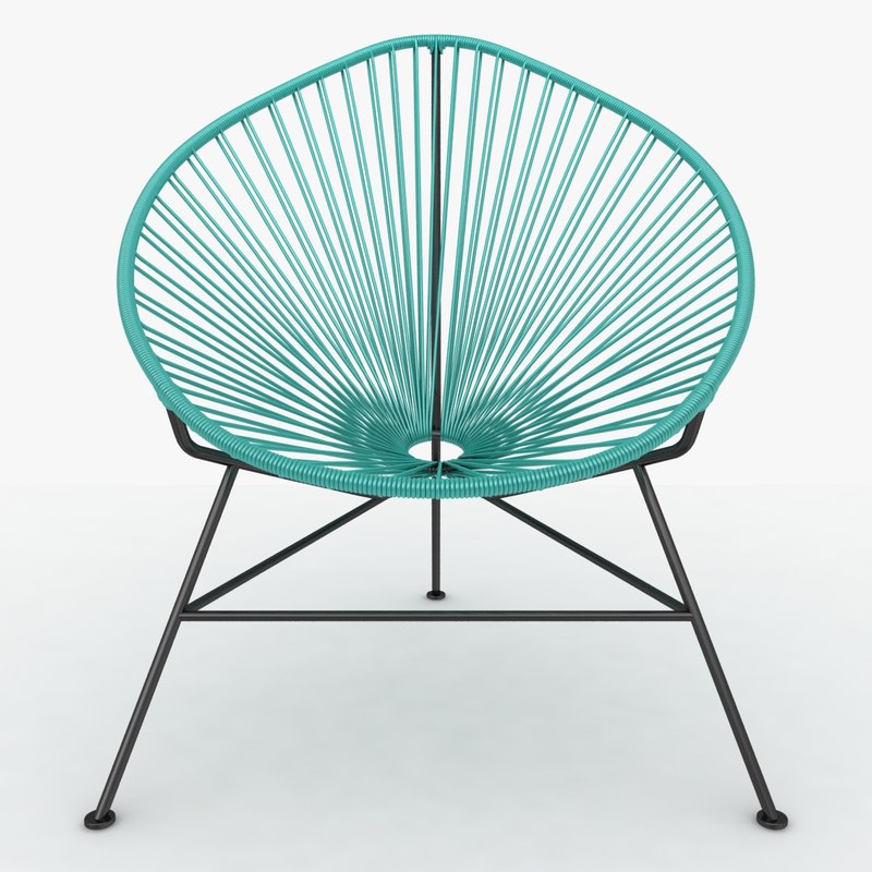 3d model realistic acapulco chair