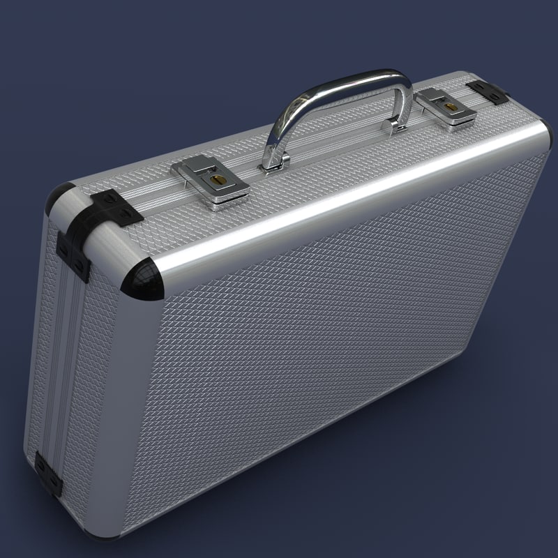 briefcase metal foam 3d model