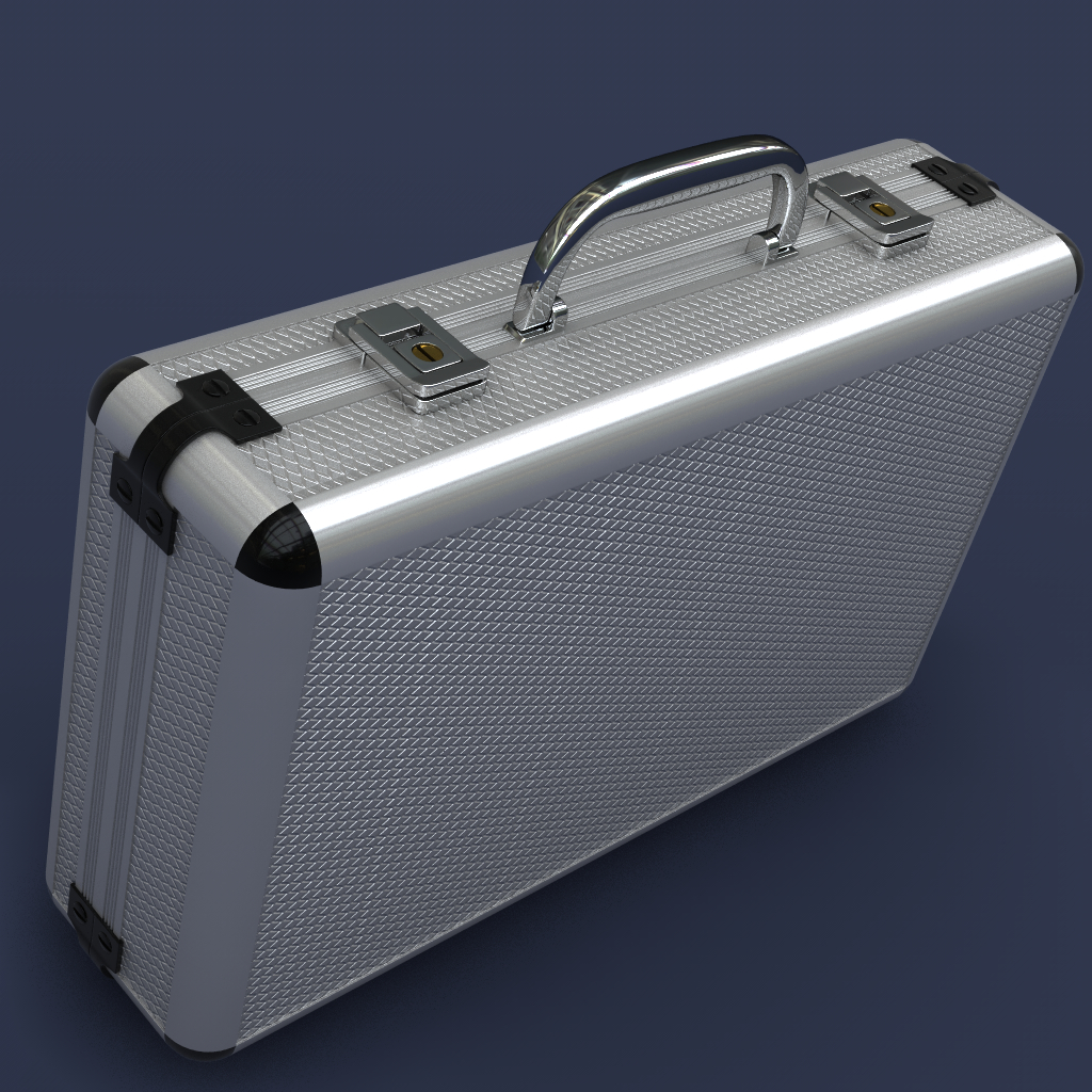 briefcase metal foam 3d model