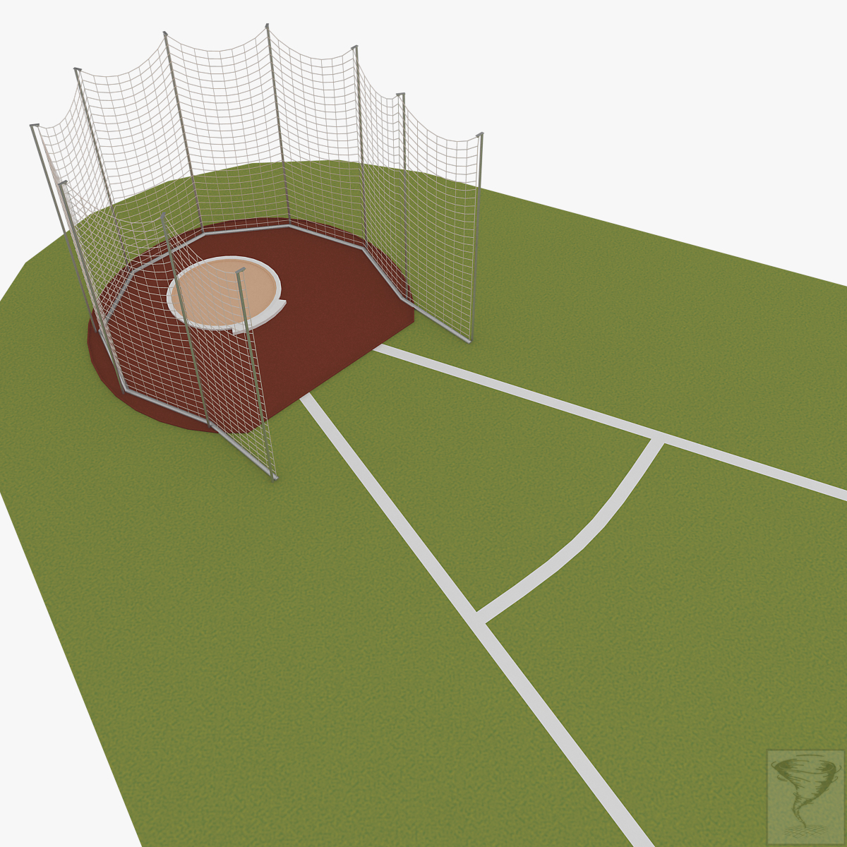 discus throw 3d model