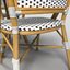 wicker cafe table chairs 3d model