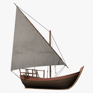 dhow vessel 3d model