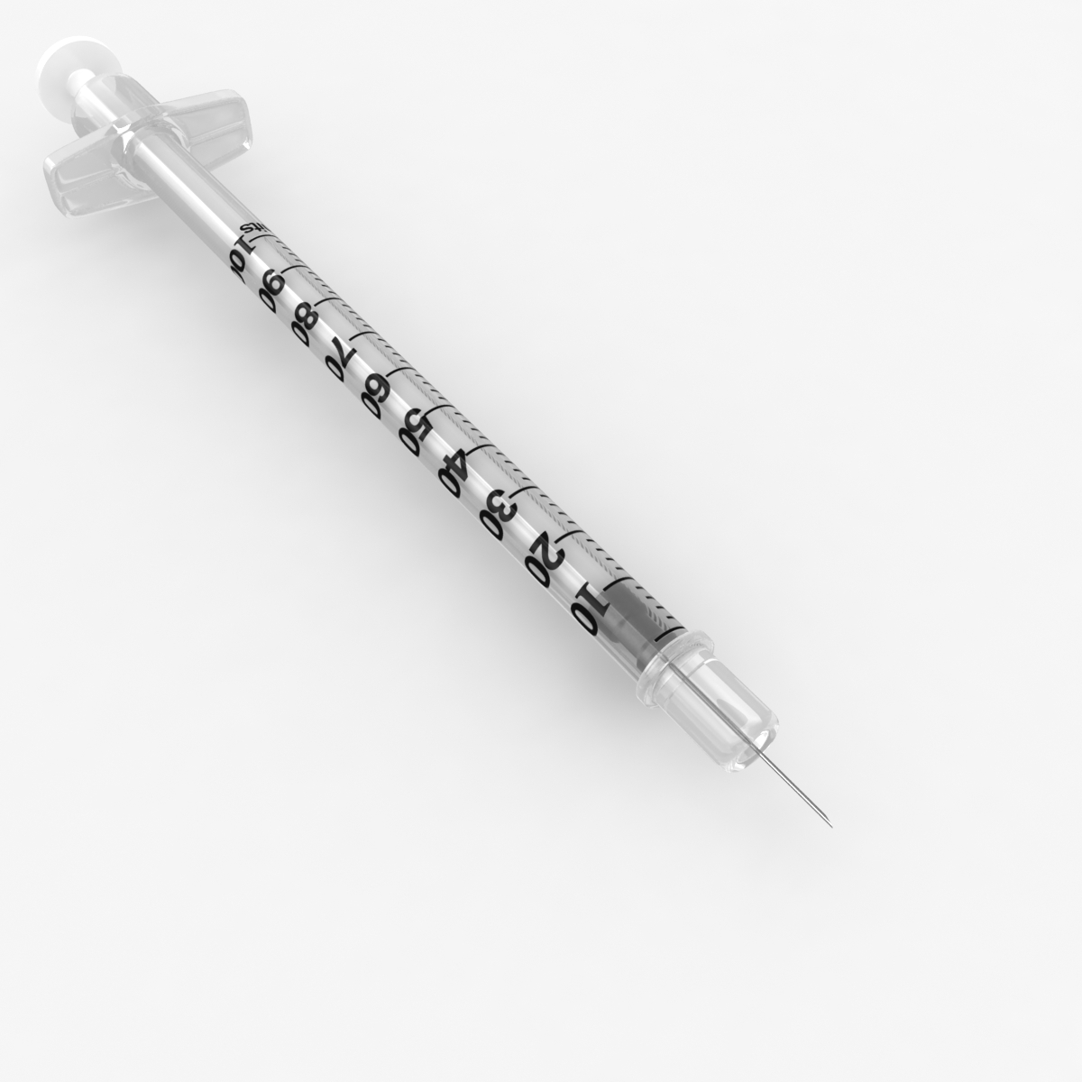 bd insulin syringe 1 3d model