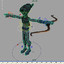 archer ninja bow 3d model