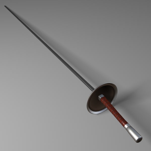 fencing foil 3d model