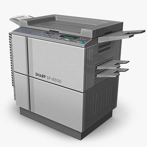 3d copier office peripheral model