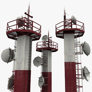 3ds max airport tower radar