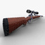 243 deer rifle scope 3d model