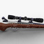 243 deer rifle scope 3d model