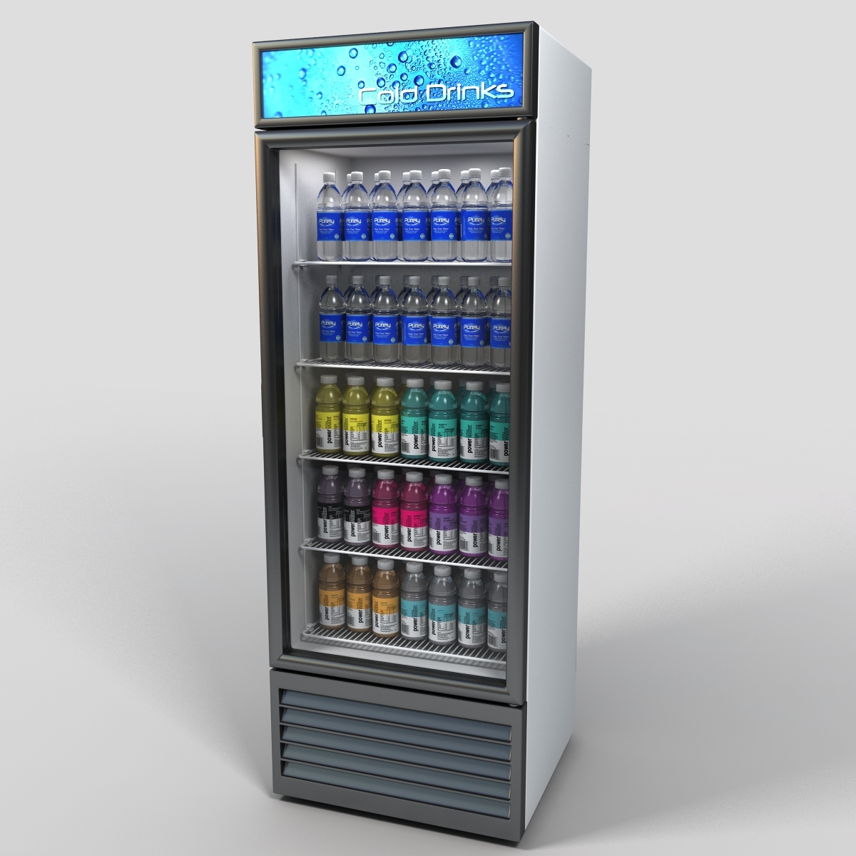 3d store cooler model