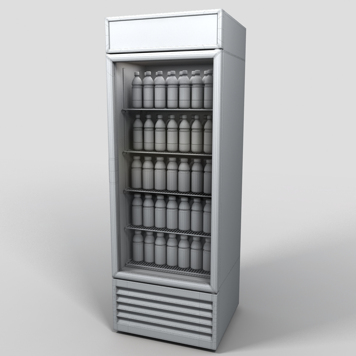 3d store cooler model