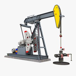 3dsmax oil pumpjack pump