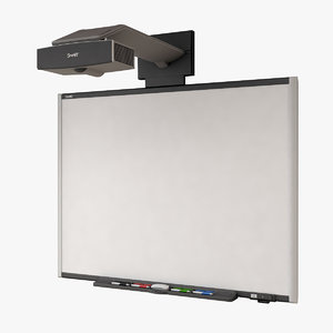 interactive whiteboard 3d model