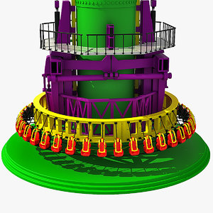 drop tower 3d dxf