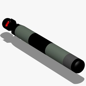 lightweight torpedo 3d model