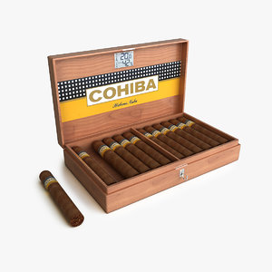 cigars box 3d model