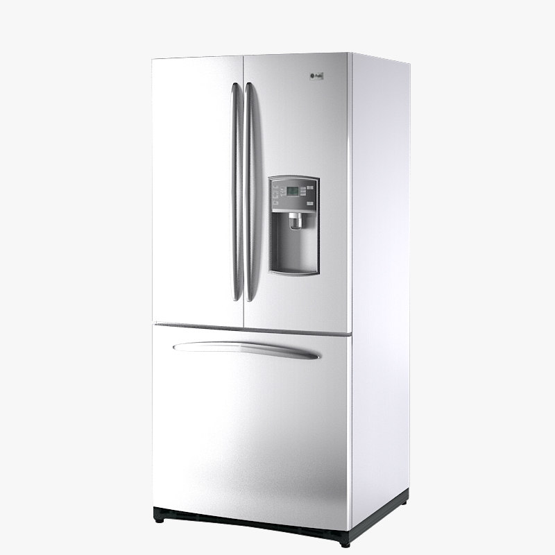 3d refrigerator general electric ice model