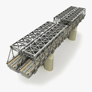 railway bridge 3d model