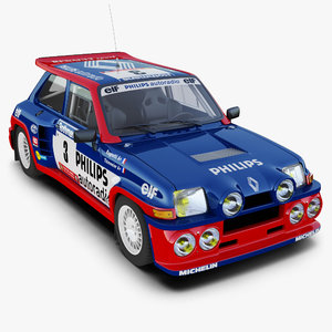 renault 5 turbo rally car 3d 3ds