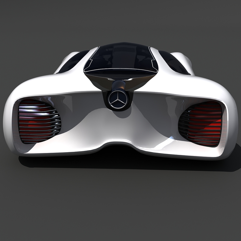 3d mercedes benz biome concept car model