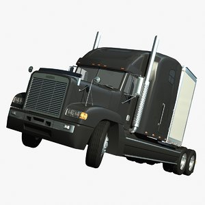truck freightliner 3d lwo