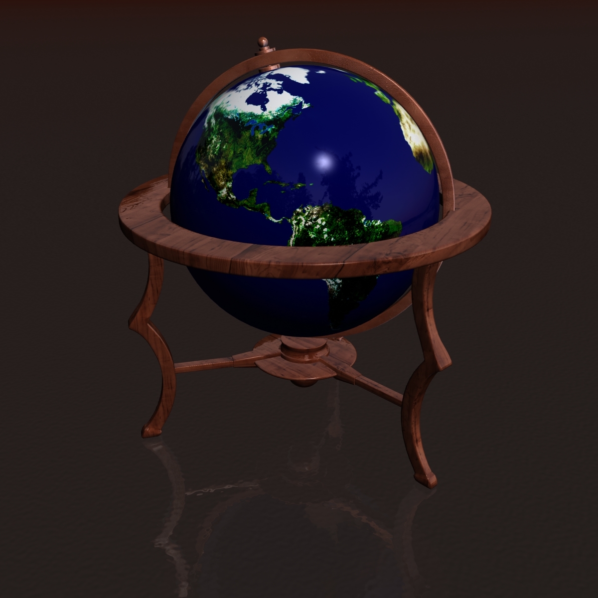 Floor Globe 3d Max