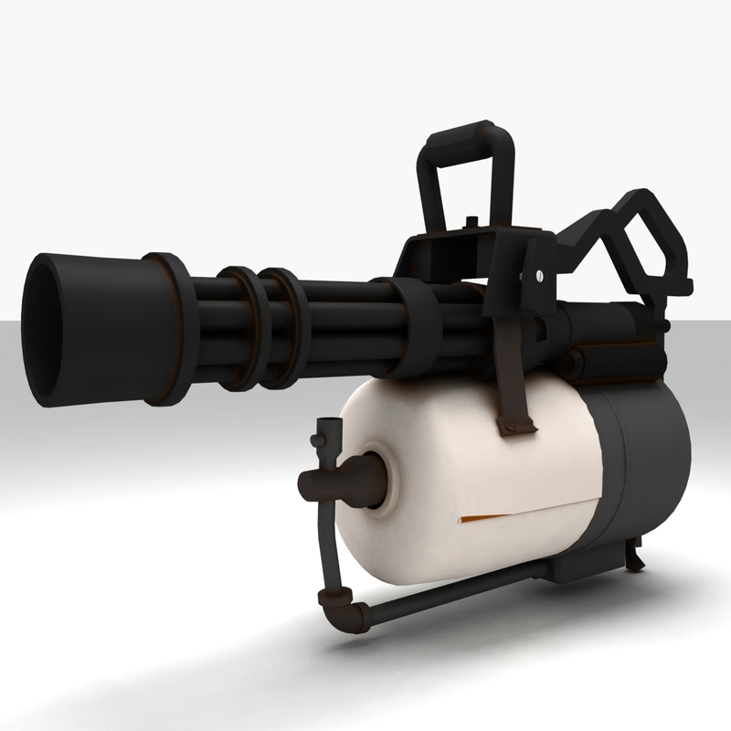  minigun  team fortress 2  3d model