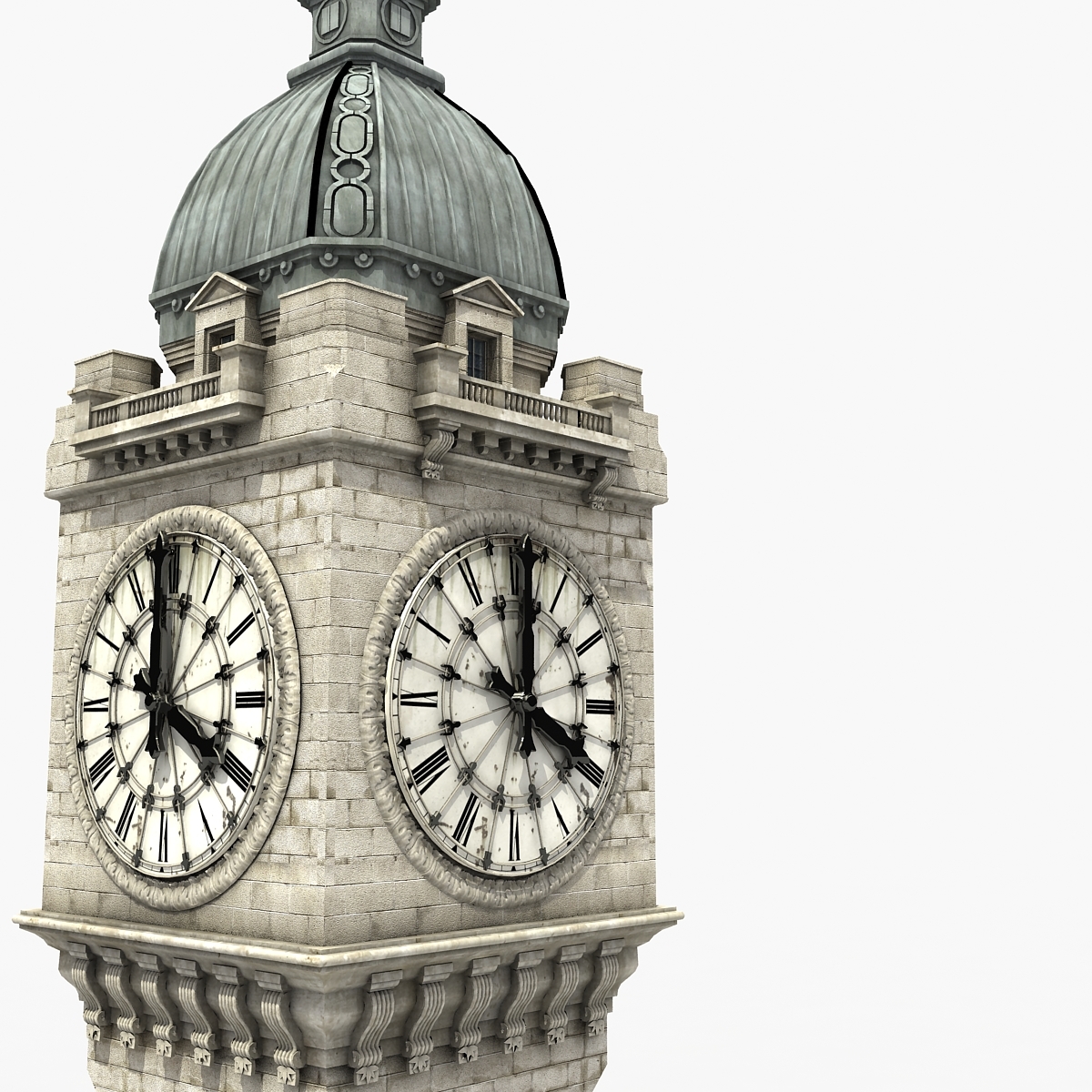 3d model clock tower