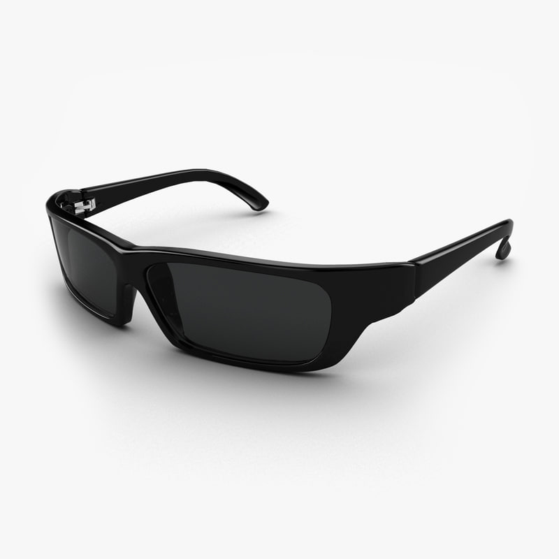3ds max black sunglasses