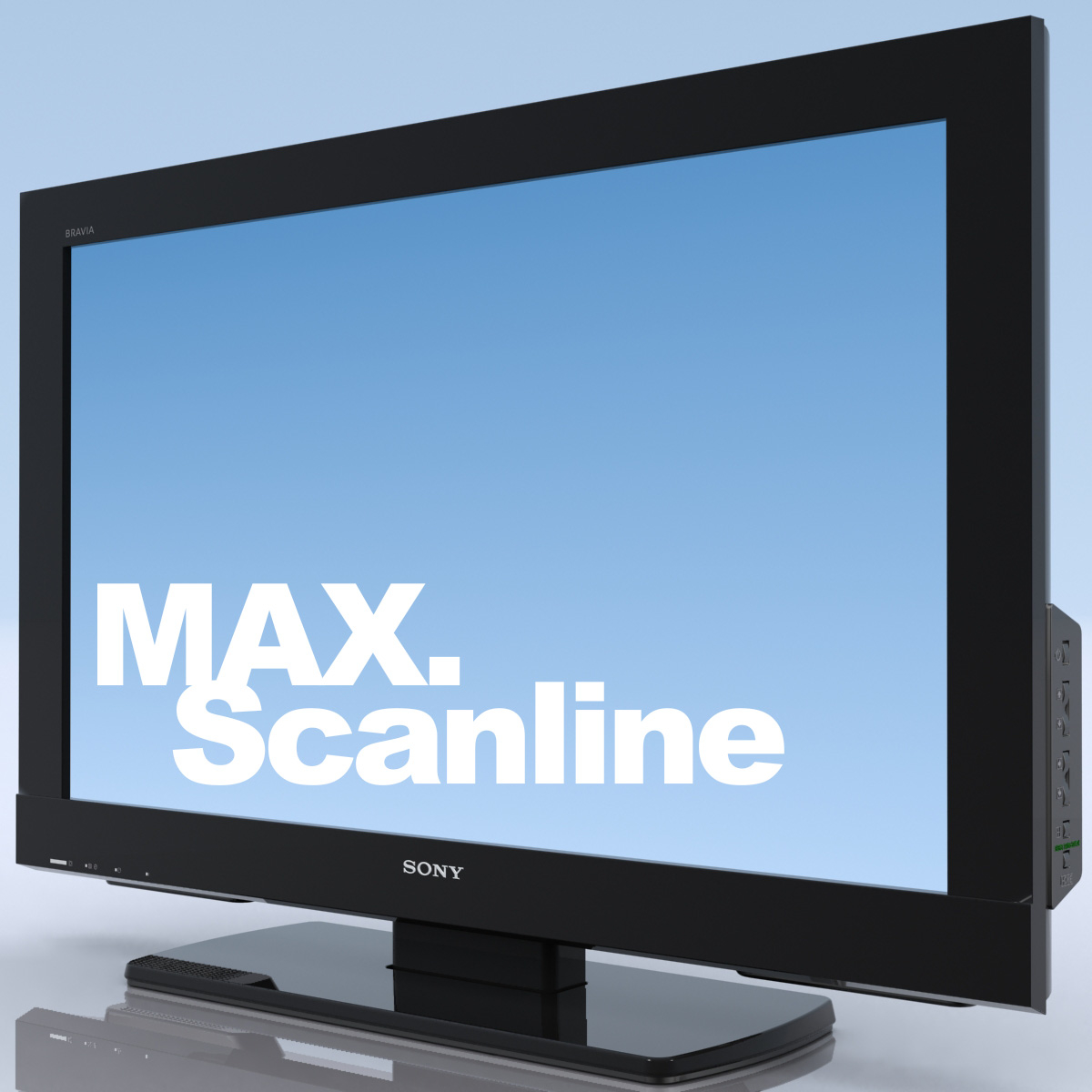 tv sony bravia 3d model