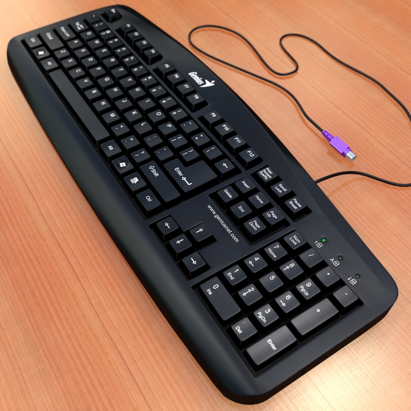 keyboard genius kb-110 keys 3d 3ds